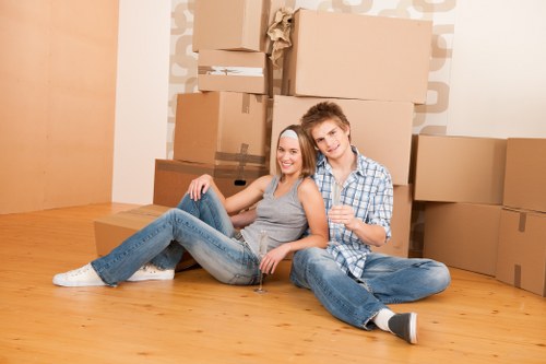 Business team planning office removals in Harrow