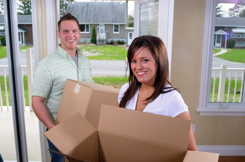 Man and van service with customer booking arrangement