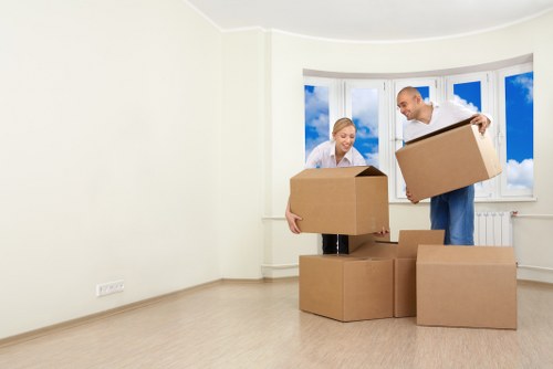 Removals team preparing a home move in Harrow