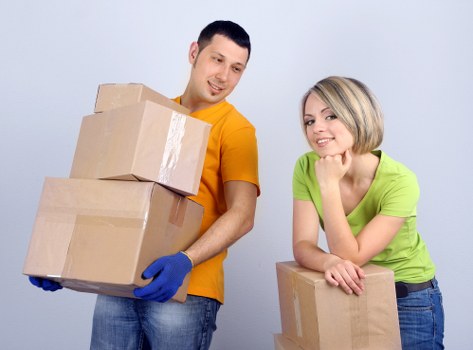 Professional movers handling furniture during a Harrow relocation