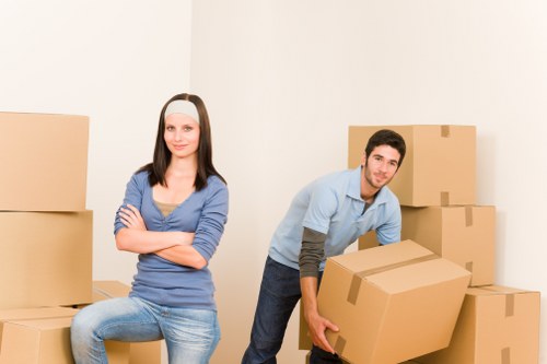 House removalists in Harrow transporting boxes and household items