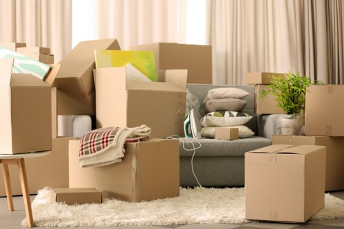 Transport of packed belongings during a move